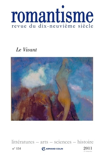 Emprunter Romantisme N° 154, 4e trimestre 2011 : Le Vivant livre