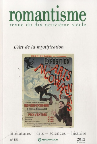 Emprunter Romantisme N° 156, 2e trimestre 2012 : L'Art de la mystification livre
