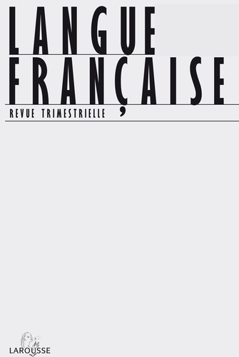 Emprunter Langue française N° 180 : L'expression verbale des émotions livre