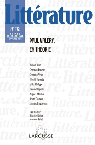 Emprunter Littérature N° 172, Décembre 2013 : Paul Valéry, en théorie livre