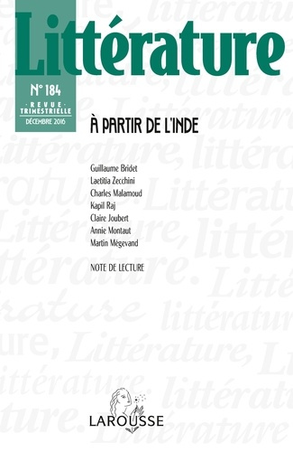 Emprunter Littérature N° 184 livre
