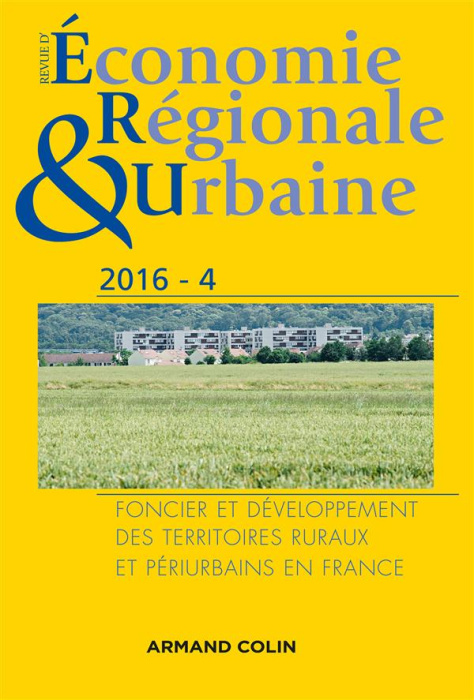 Emprunter Revue d'économie régionale et urbaine N° 4/2016 livre