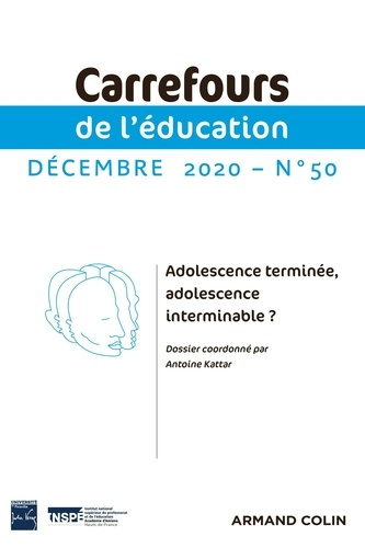 Emprunter Carrefours de l'éducation N° 50, 2/2020 : Adolescence terminée, adolescence interminable ? livre