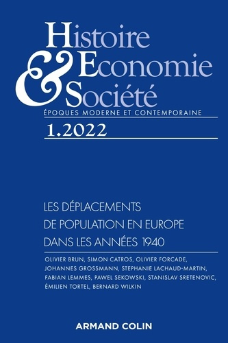 Emprunter Histoire, Economie & Société N° 1/2022 livre