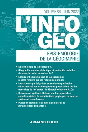 Emprunter L'information géographique N° 86, juin 2022 : Epistémologie de la géographie livre