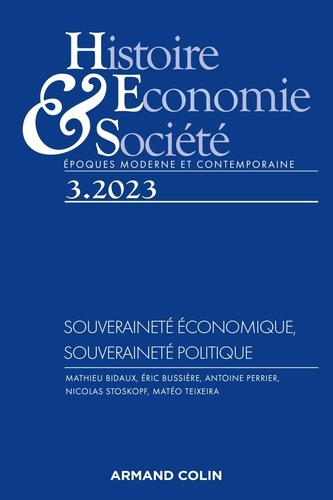 Emprunter Histoire, Economie & Société N° 3/2023 livre