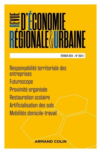 Emprunter Revue d'économie régionale et urbaine N° 1/2024 livre
