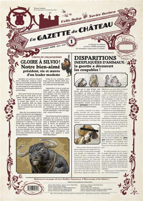 Emprunter Le Château des animaux : La gazette du Château N° 1 livre