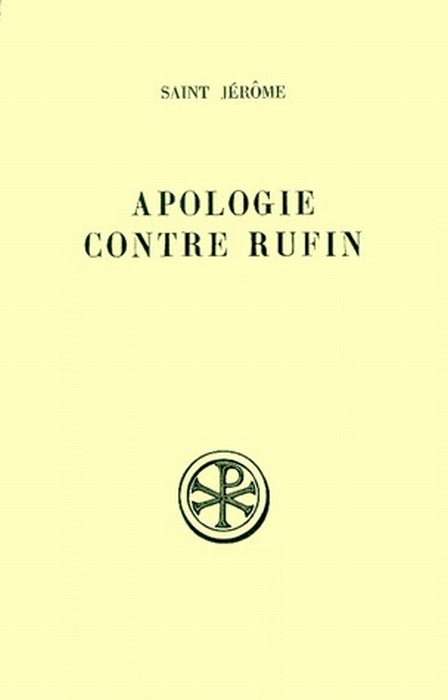 Emprunter APOLOGIE CONTRE RUFFIN. Edition bilingue français-latin livre