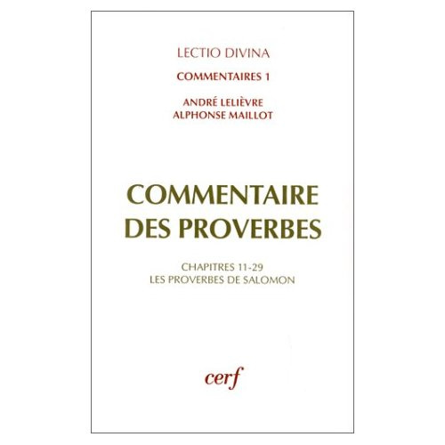 Emprunter Commentaire des Proverbes Tome 1 : Les Proverbes de SalomonChapitres 10-18 livre