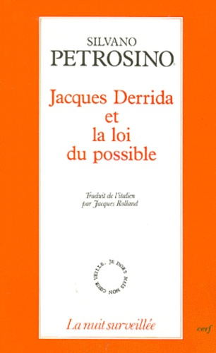 Emprunter Jacques Derrida et la loi du possible livre