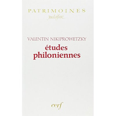 Emprunter Etudes philoniennes livre