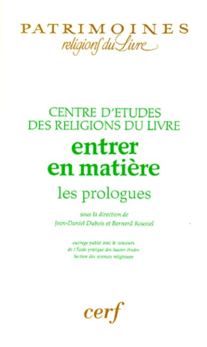 Emprunter ENTRER EN MATIERE. Les prologues livre