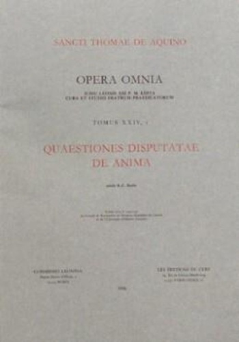 Emprunter QUAESTIONES DISPUTATAE DE ANIMA - TOME 24 livre