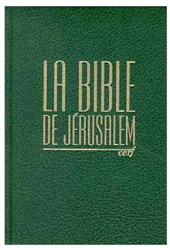 Emprunter LA BIBLE DE JERUSALEM. Sky vert livre