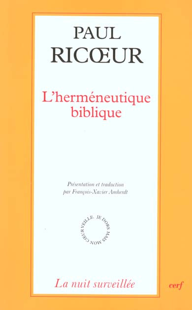 Emprunter L'herméneutique biblique livre