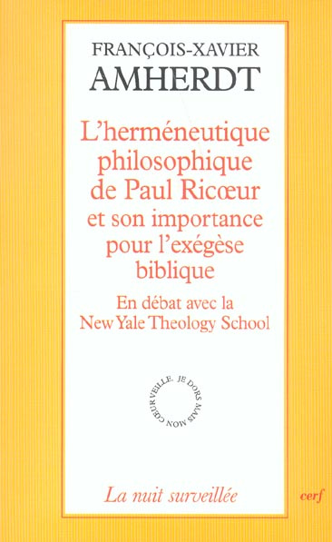 Emprunter L'herméneutique philosophique de Paul Ricoeur et son importance pour l'exégèse biblique. En débat av livre