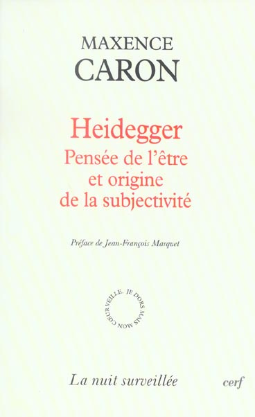 Emprunter Heidegger. Pensée de l'être et origine de la subjectivité livre