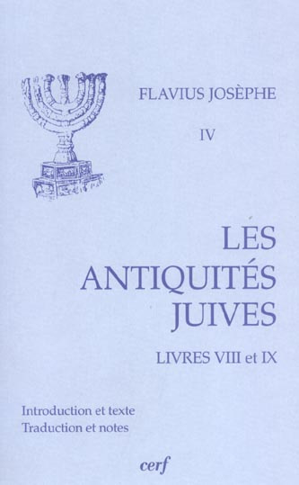 Emprunter Les Antiquités juives. Volume 4, Livres VIII et IX livre