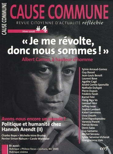 Emprunter Cause commune N° 4 Hiver 2008 : Albert Camus, à hauteur d'homme livre