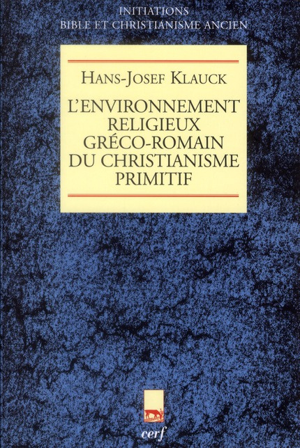 Emprunter L'environnement religieux gréco-romain du christianisme primitif livre