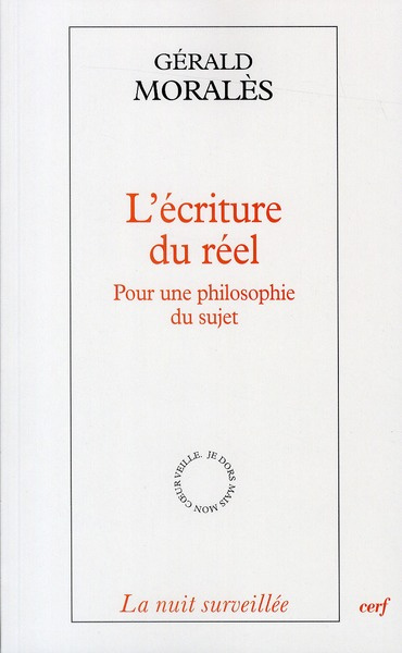 Emprunter L'écriture du réel. Pour une philosophie du sujet livre