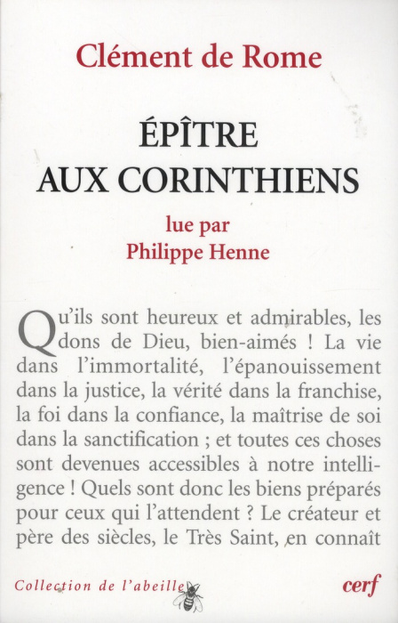 Emprunter Epître aux Corinthiens livre