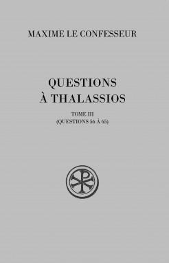 Emprunter Questions à Thalassios. Tome 3 (questions 56 à 65) livre