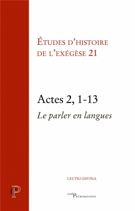 Emprunter Actes 2, 1-13. Le parler en langues livre