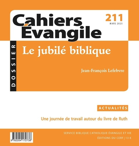 Emprunter Cahier Evangile 211. Le jubilé biblique livre