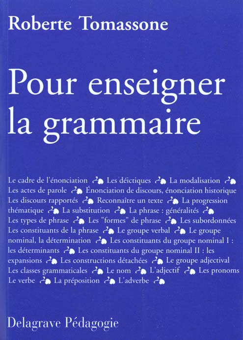 Emprunter Pour enseigner la grammaire livre