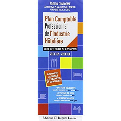 Emprunter Pack 12/13 plan comptable professionnel de l'industrie hôtelière 2012/2013 - 0 livre