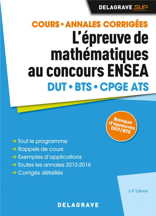 Emprunter Epreuve de mathématiques au concours ENSEA. Edition 2017 livre