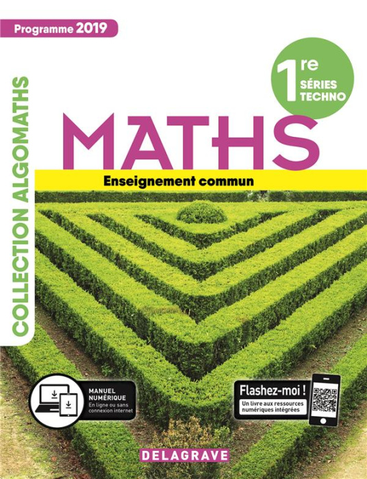 Emprunter Mathématiques 1re séries techno. Enseignement commun, Edition 2019 livre
