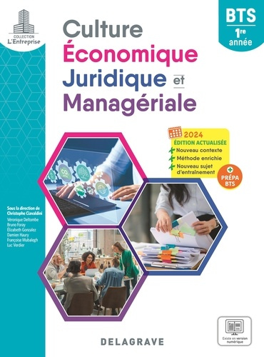 Emprunter Culture économique, juridique et managériale (CEJM) BTS 1re année. Edition 2024 livre