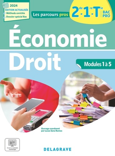 Emprunter Economie-Droit 2de, 1re, Tle Bac Pro. Pochette élève, Edition 2024 livre