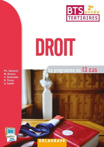 Emprunter Droit BTS tertiaires 2e année. Le programme en 13 cas livre