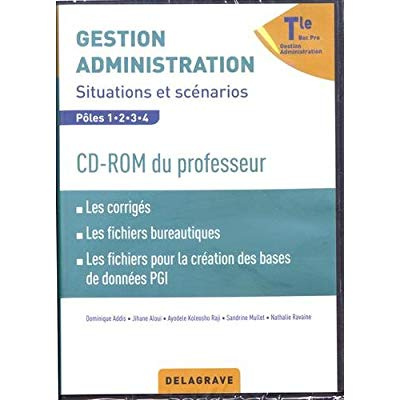 Emprunter Gestion Administration Tle Bac Pro GA. Situations et scénarios Pôles 1/2/3/4, 1 CD-ROM livre