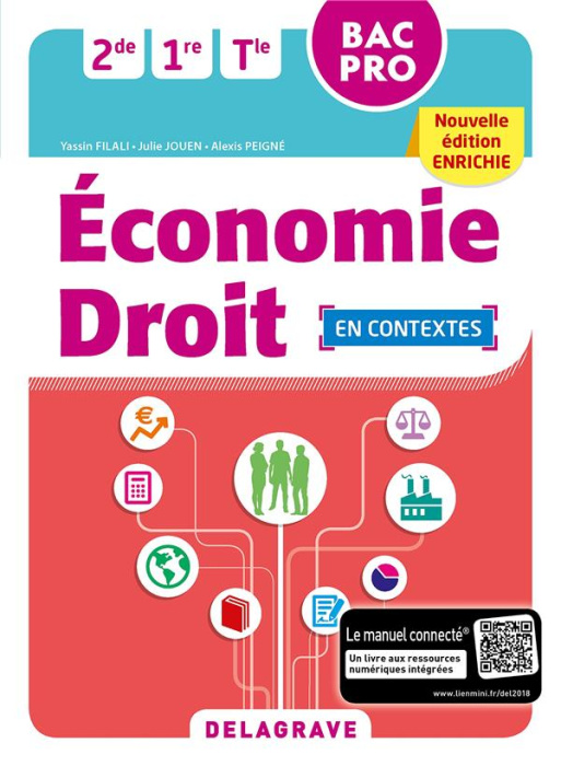 Emprunter Economie droit 2de, 1re, Tle BAC Pro. Pochette élève, Edition 2018 livre