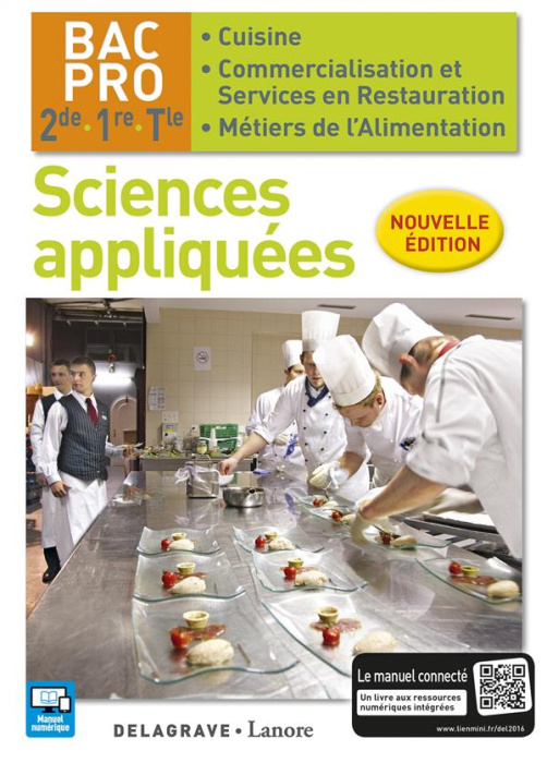 Emprunter Sciences appliquées 2de 1ere Tle bac pro cuisine élève livre
