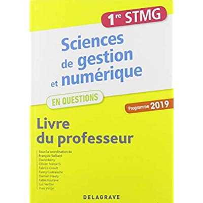 Emprunter Sciences de gestion et numérique 1re STMG. Livre du professeur, Edition 2019 livre