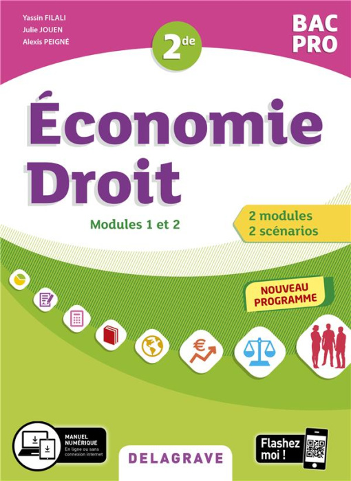 Emprunter Economie-droit 2de Bac Pro. Pochette élève, Edition 2020 livre