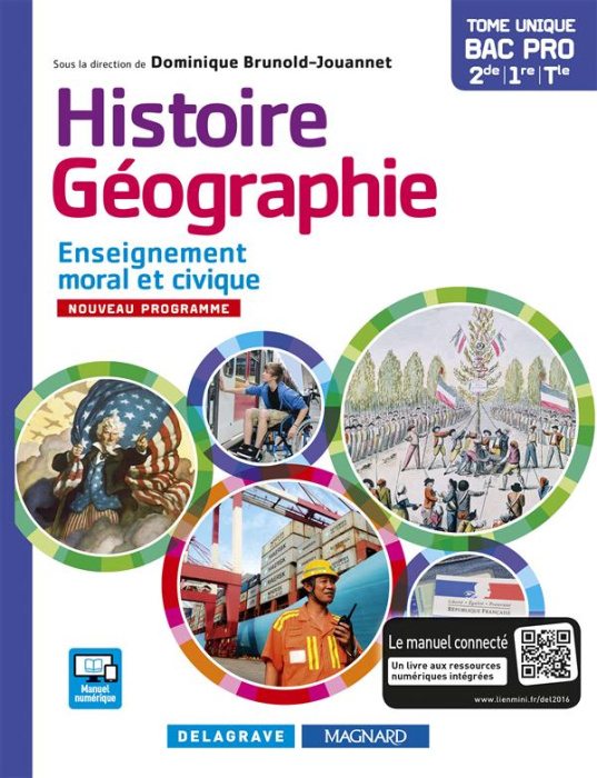 Emprunter Histoire-Géographie Enseignement moral et civique 2de 1ere Tle Bac Pro livre