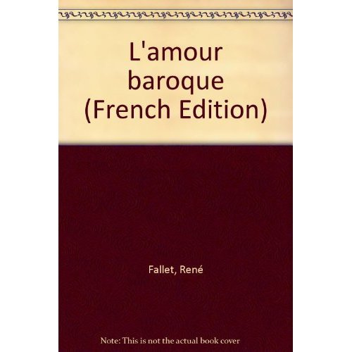 Emprunter L'amour baroque livre