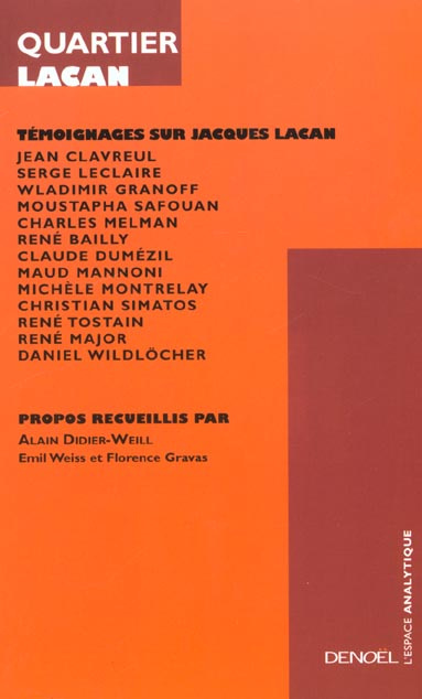 Emprunter Quartier Lacan livre