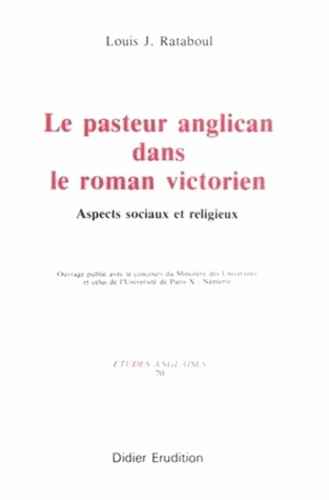 Emprunter Le Pasteur anglican dans le roman victorien. Aspects sociaux et religieux livre
