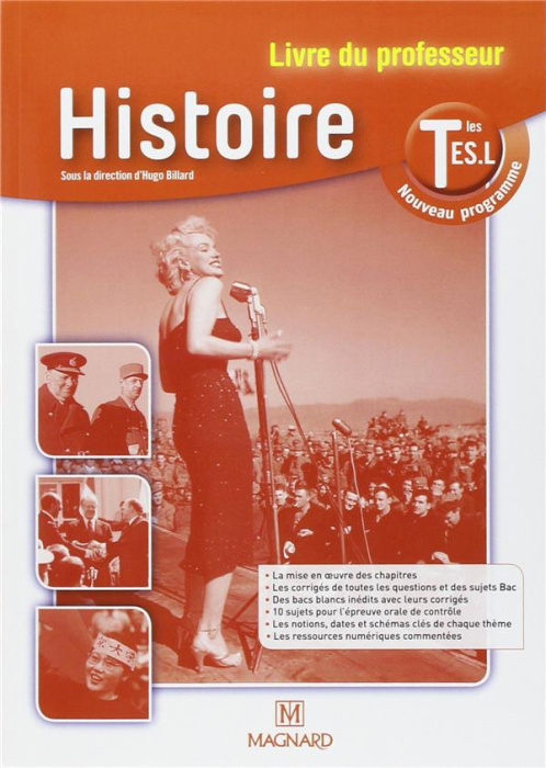 Emprunter Histoire Tles ES-L, nouveau programme. Livre du professeur livre