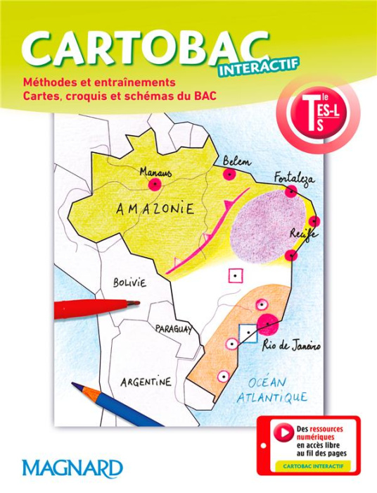 Emprunter Cartobac Tle ES-L-S. Méthodes et entraînements, cartes, croquis et schémas du bac, Edition 2017 livre