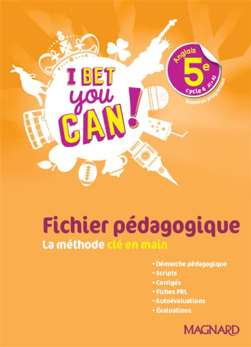 Emprunter Anglais 5e cycle 4 A1>A2 I bet you can! Fichier pédagogique, Edition 2018 livre