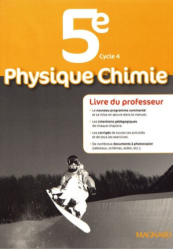 Emprunter Physique Chimie 5e. Livre du professeur, Edition 2017 livre